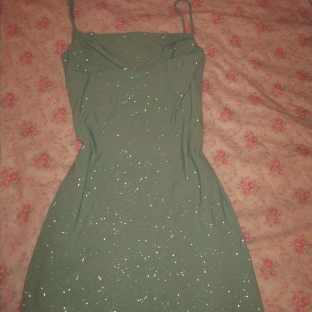 Windsor Sparkling Green Mini Dress